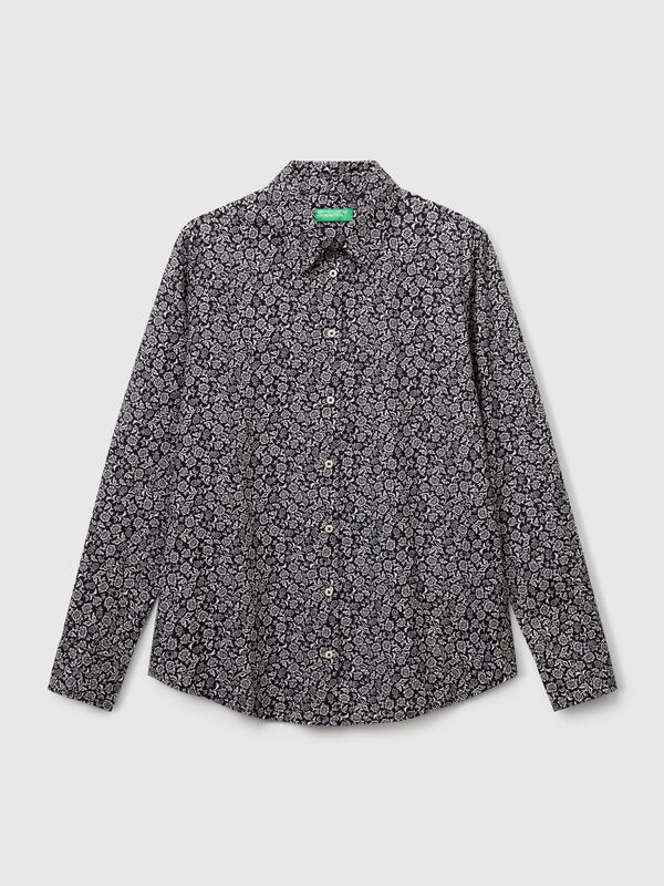 Patterned shirt in lightweight cotton Women