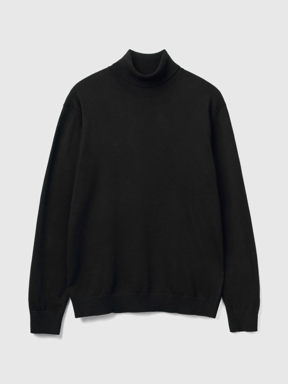 Mens turtleneck sweater sales black