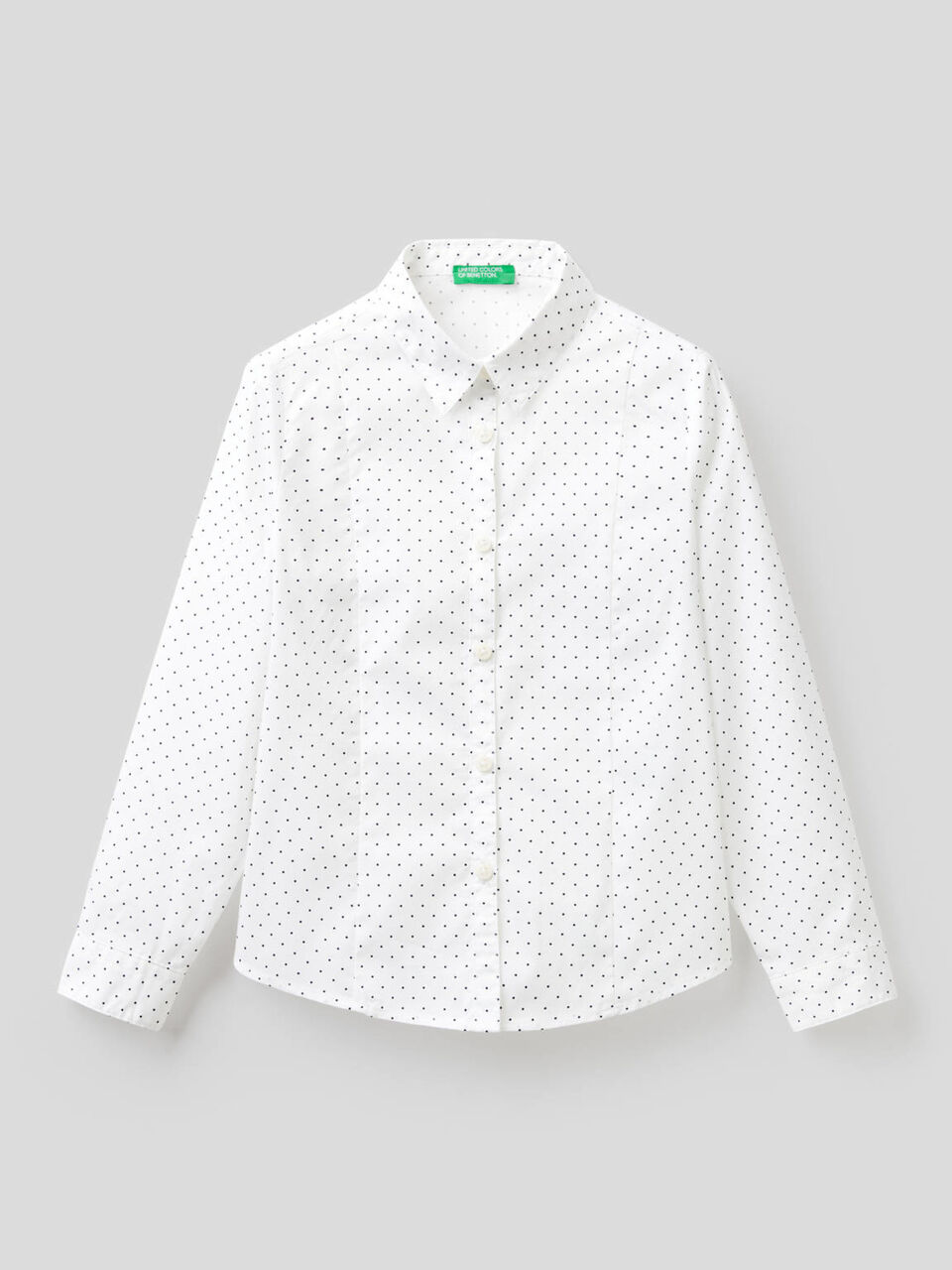 Shirt in stretch cotton blend image number 1
