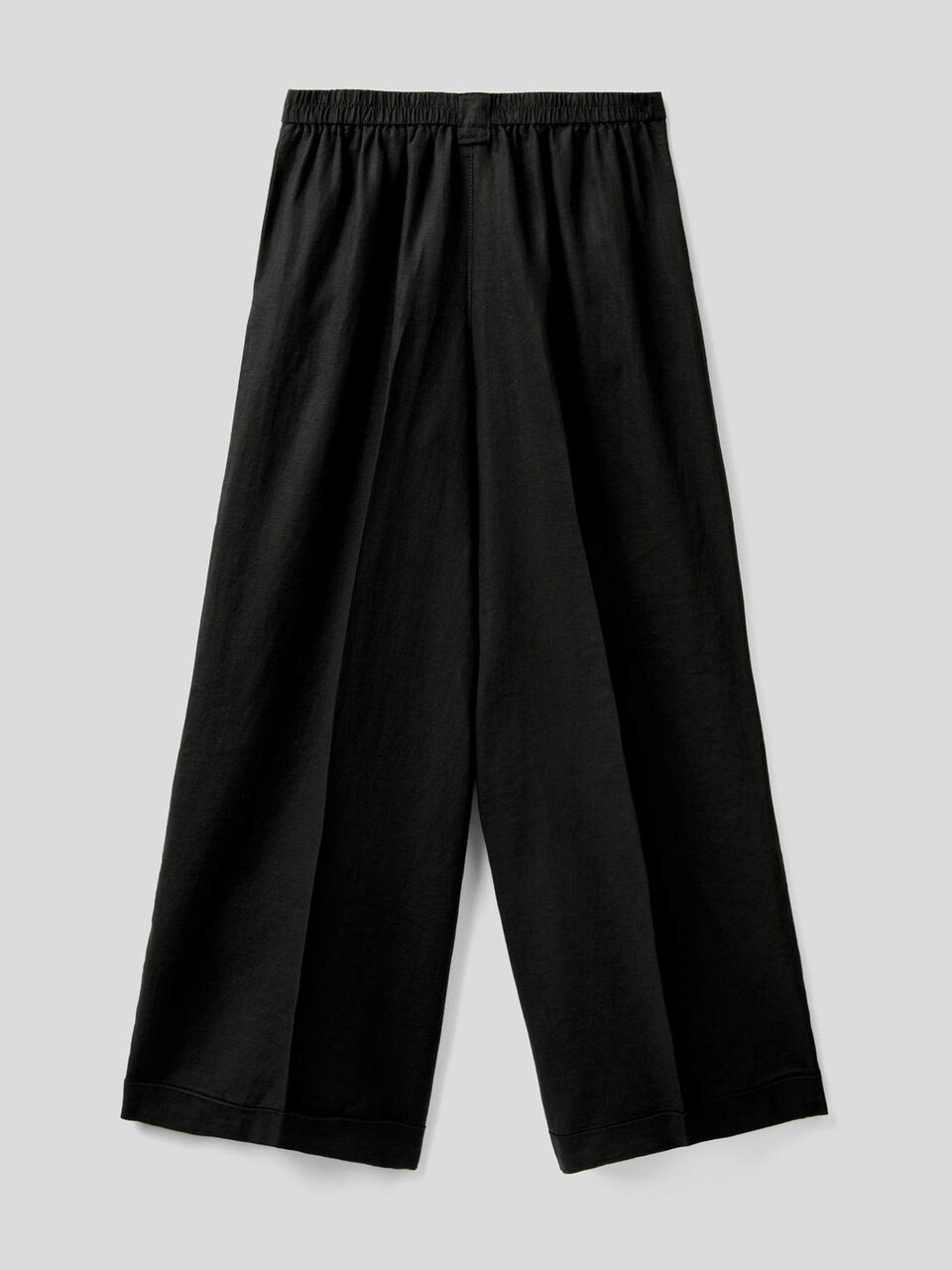 Wide leg trousers in 100% linen image number 2