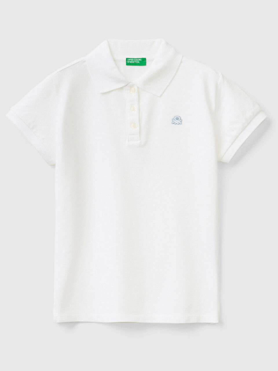 Short sleeve polo in organic cotton