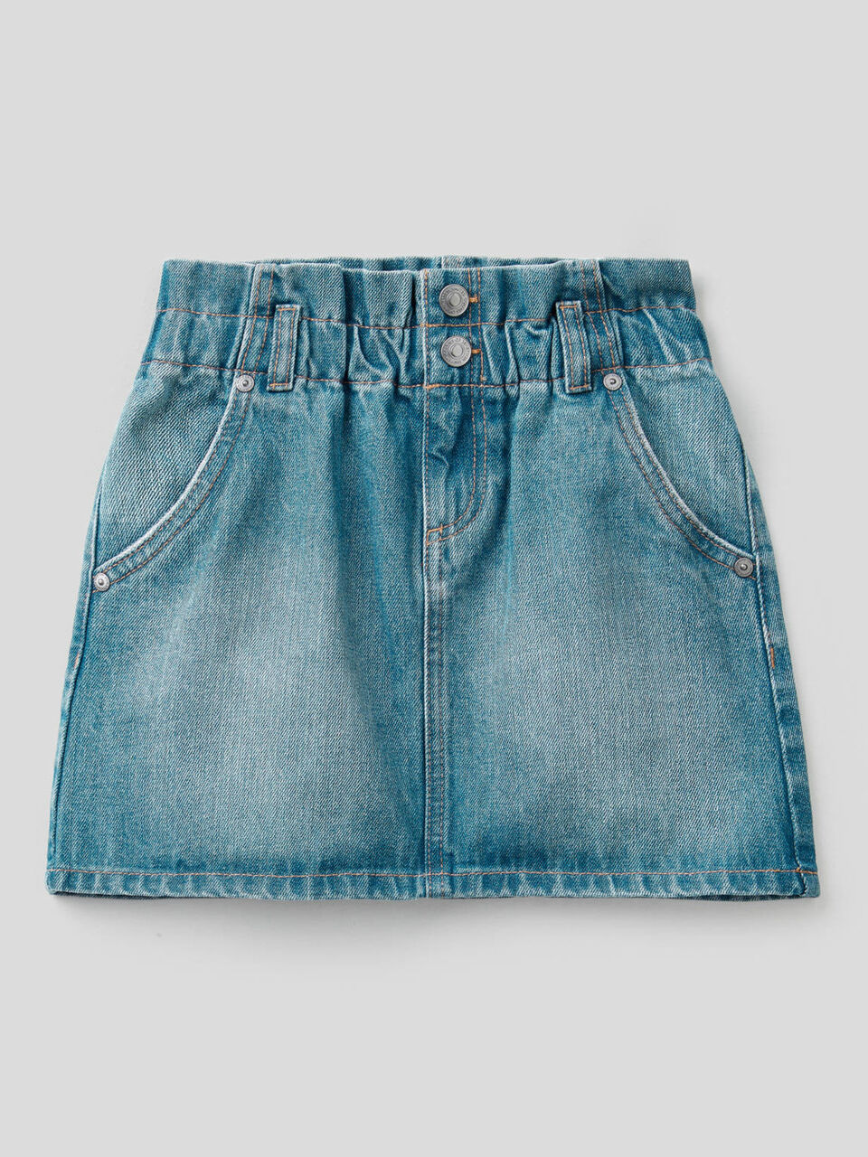 Short skirt in 100% cotton denim image number 1