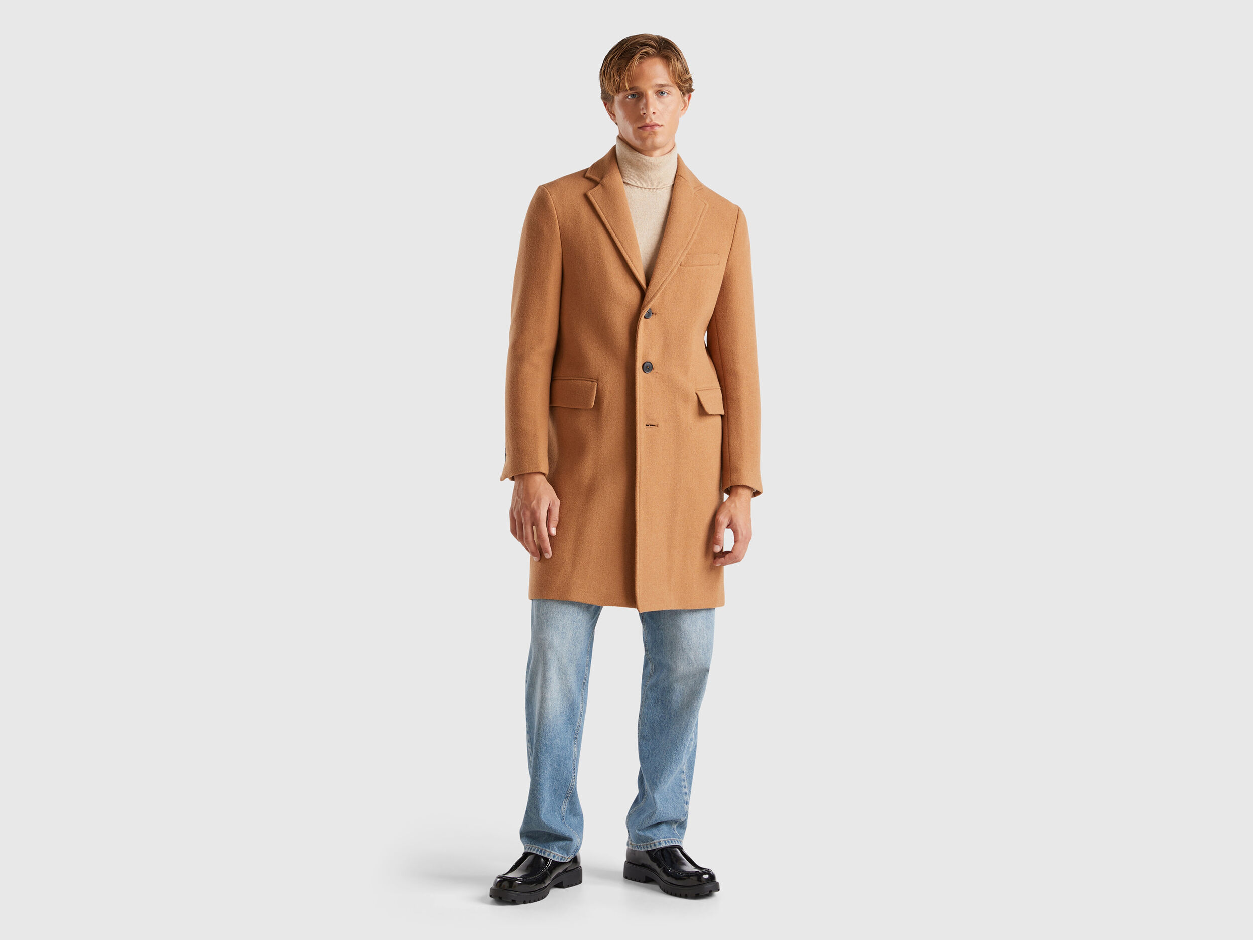 Wool lined coat hot sale