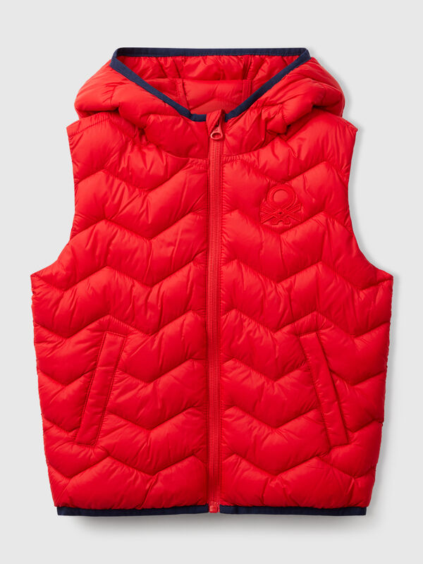 Padded vest with hood Junior Boy