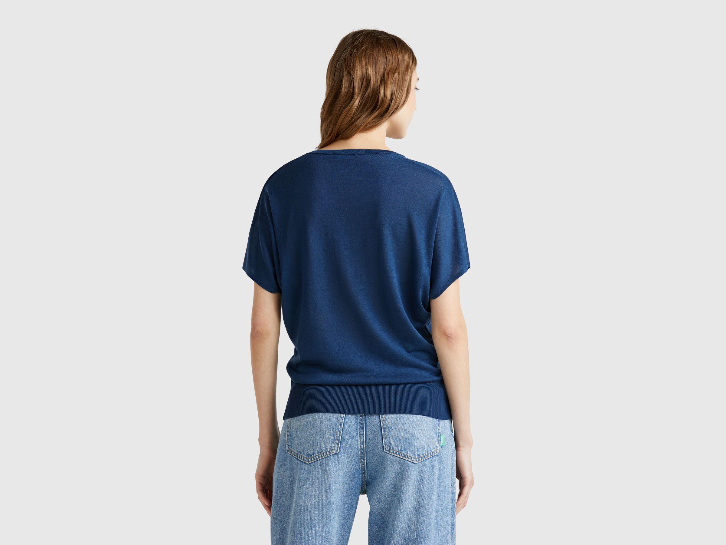 V NECK SWEATER H/S Women image number 1