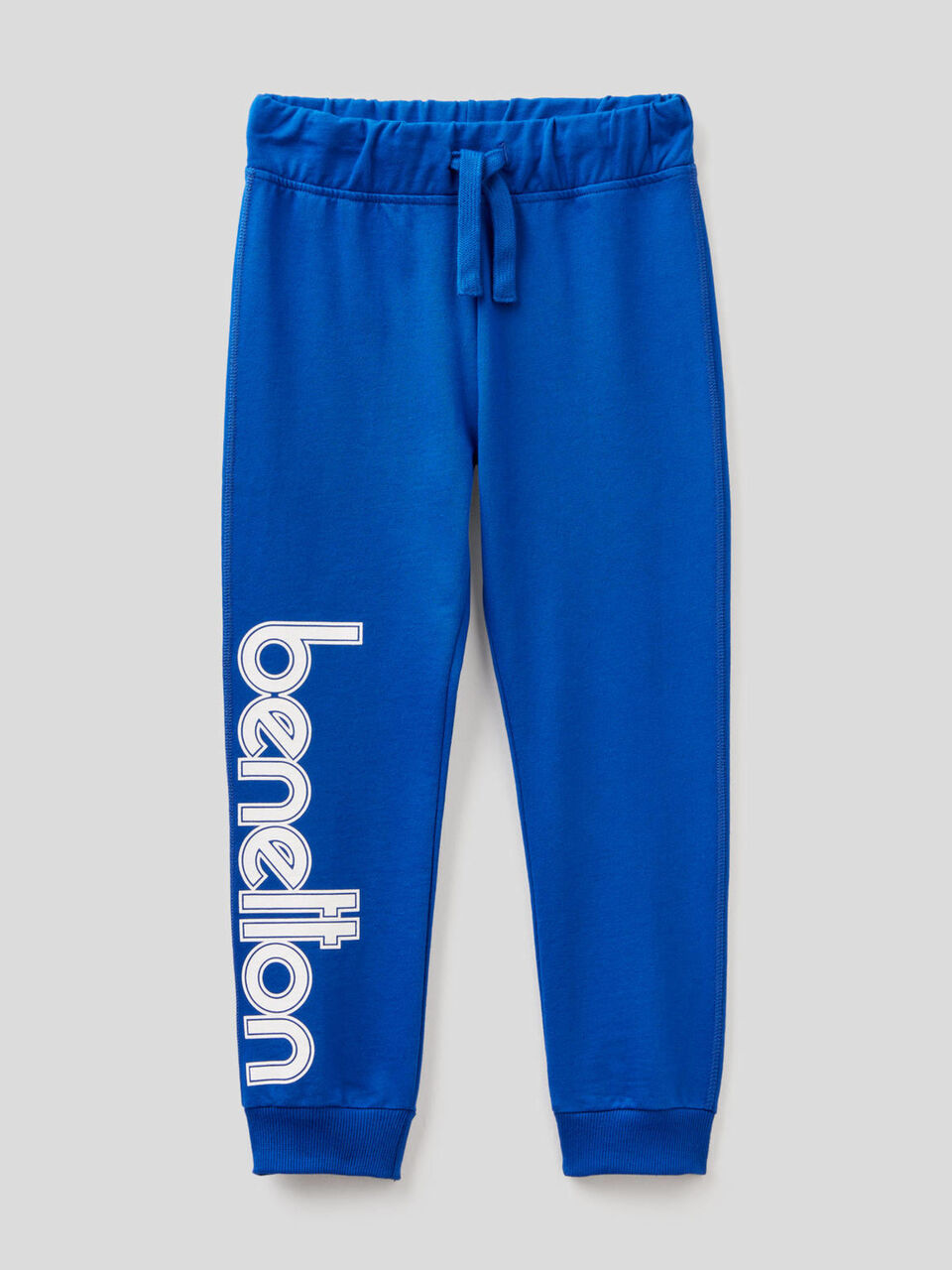 100% cotton sweatpants with logo image number 1