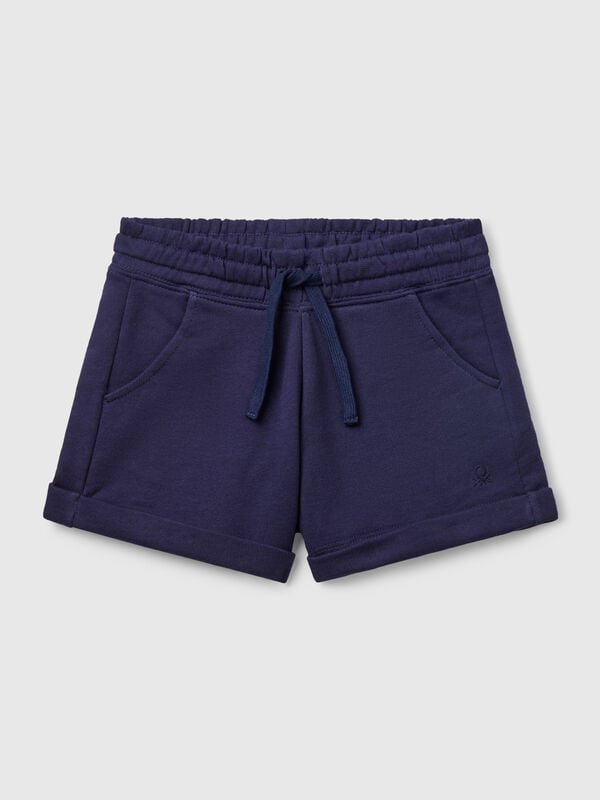 100% cotton fleece shorts Junior Girl