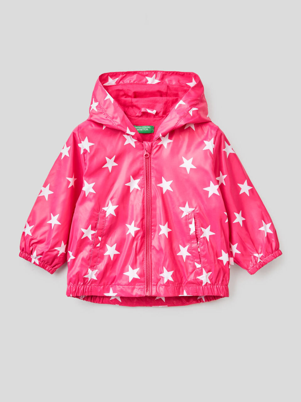 Printed jacket with hood image number 1