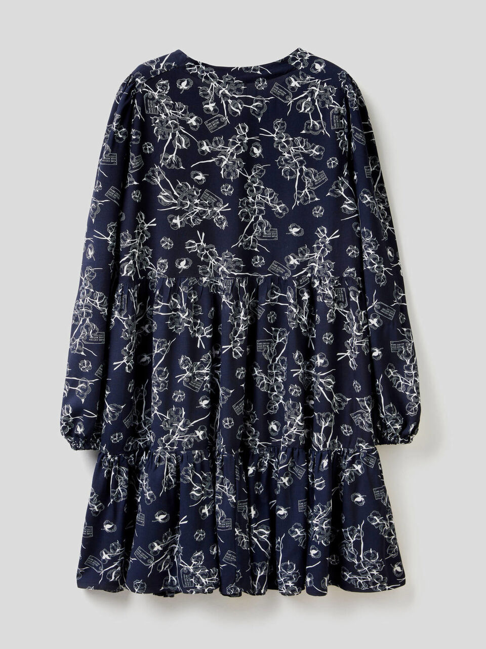 Pattern print frilly dress image number 2