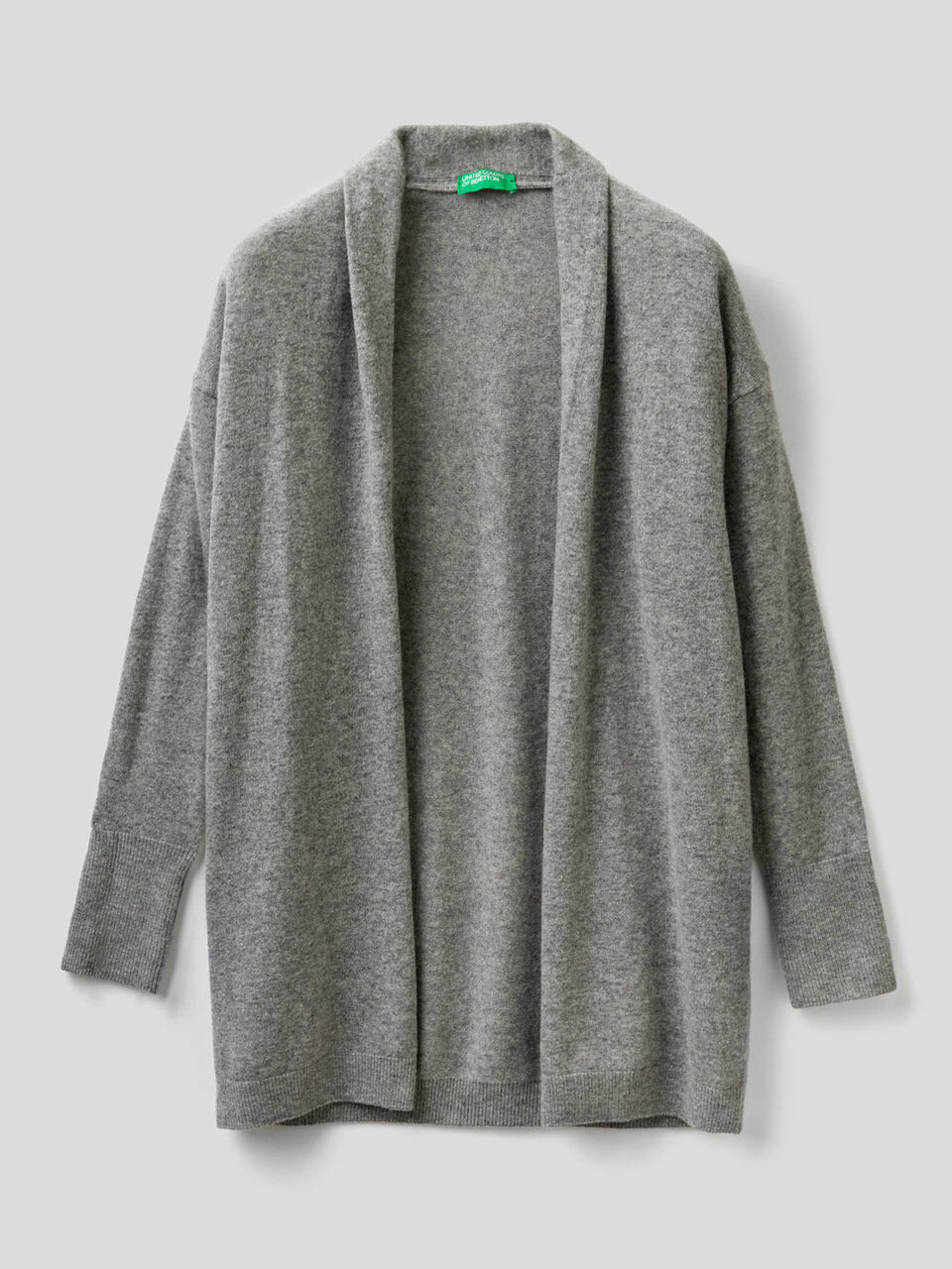 Long cardigan with shawl collar image number 1