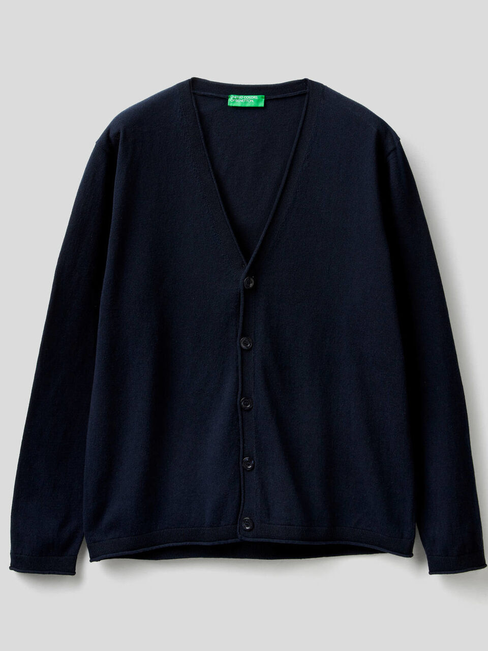 Cotton cardigan with V-neck image number 1