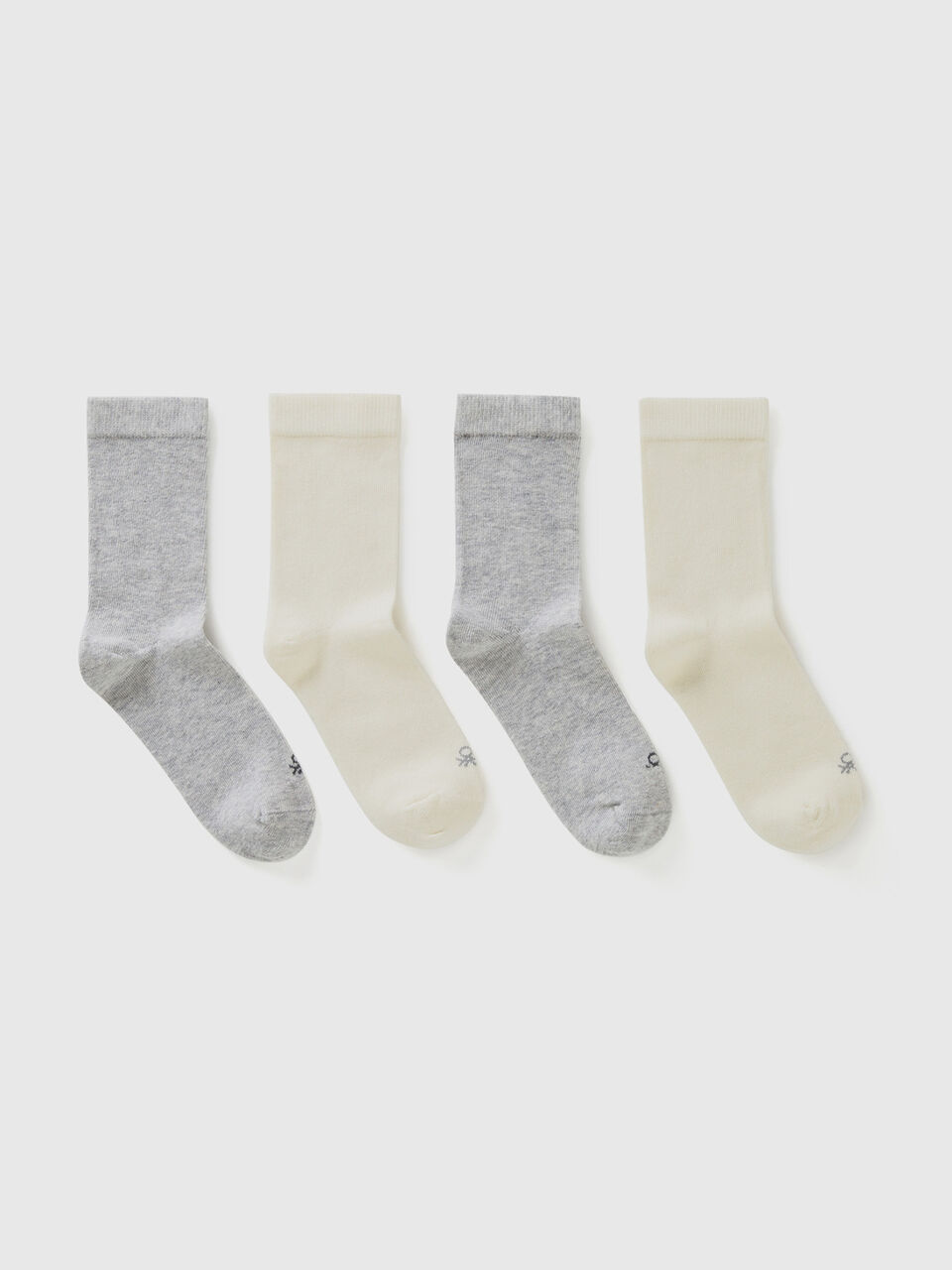 Four pairs of socks in organic stretch cotton image number 1