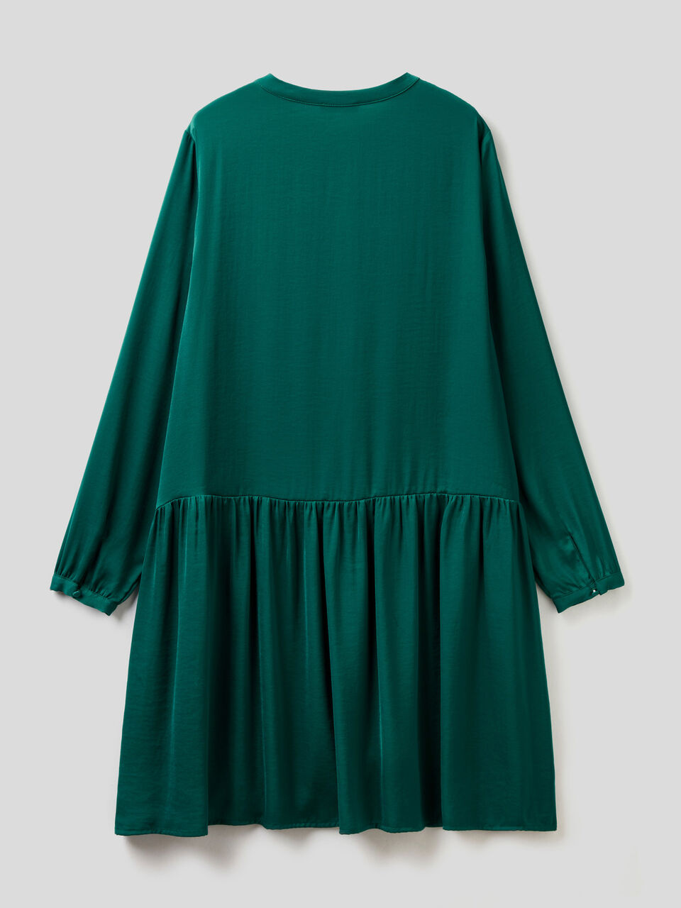 Satin dress with frill image number 2