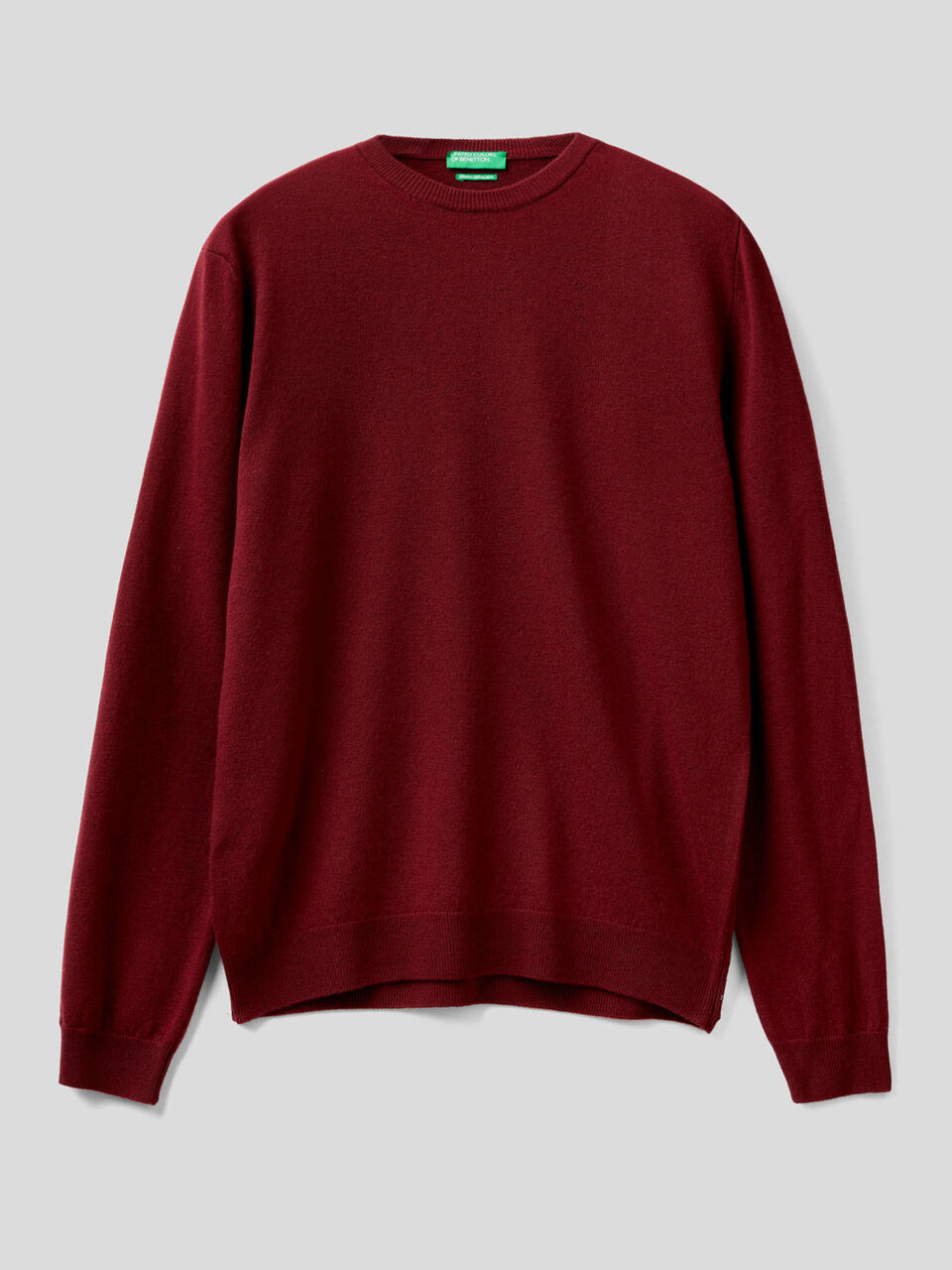 Crew neck sweater in pure virgin wool image number 1