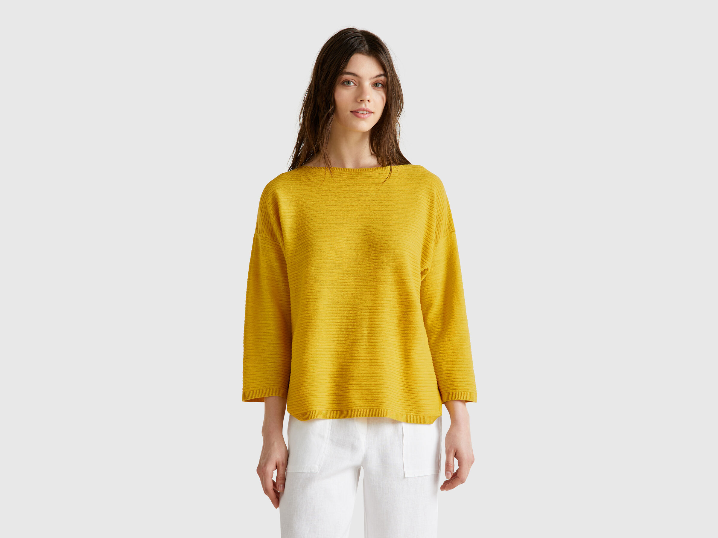 BOAT-NECK SWEAT.L/S Women image number 0