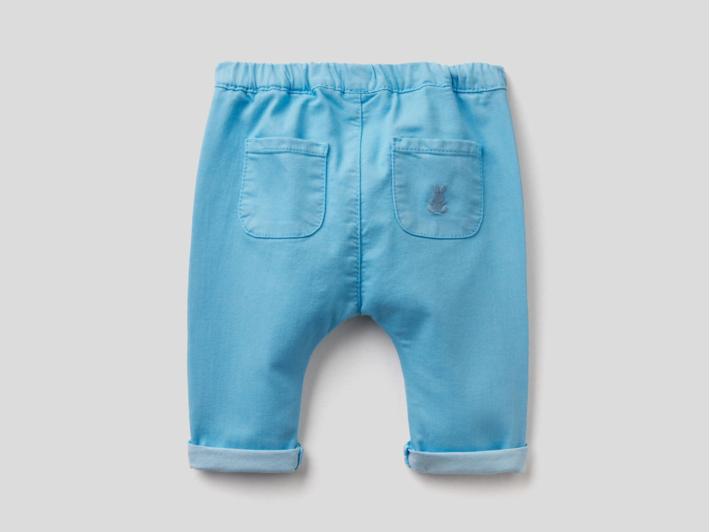 Trousers in stretch cotton blend New Born (0-18 months) image number 1
