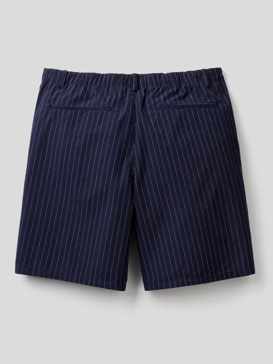 Pinstripe bermudas in pure cotton image number 2