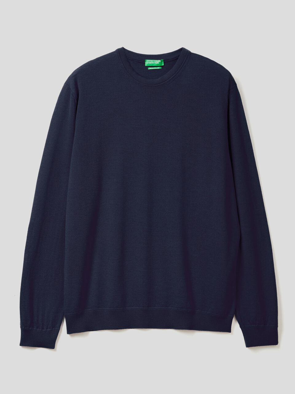 Crew neck sweater in pure virgin wool image number 1
