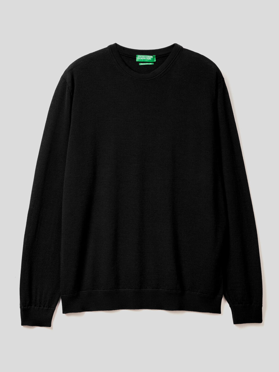 Crew neck sweater in pure virgin wool image number 1
