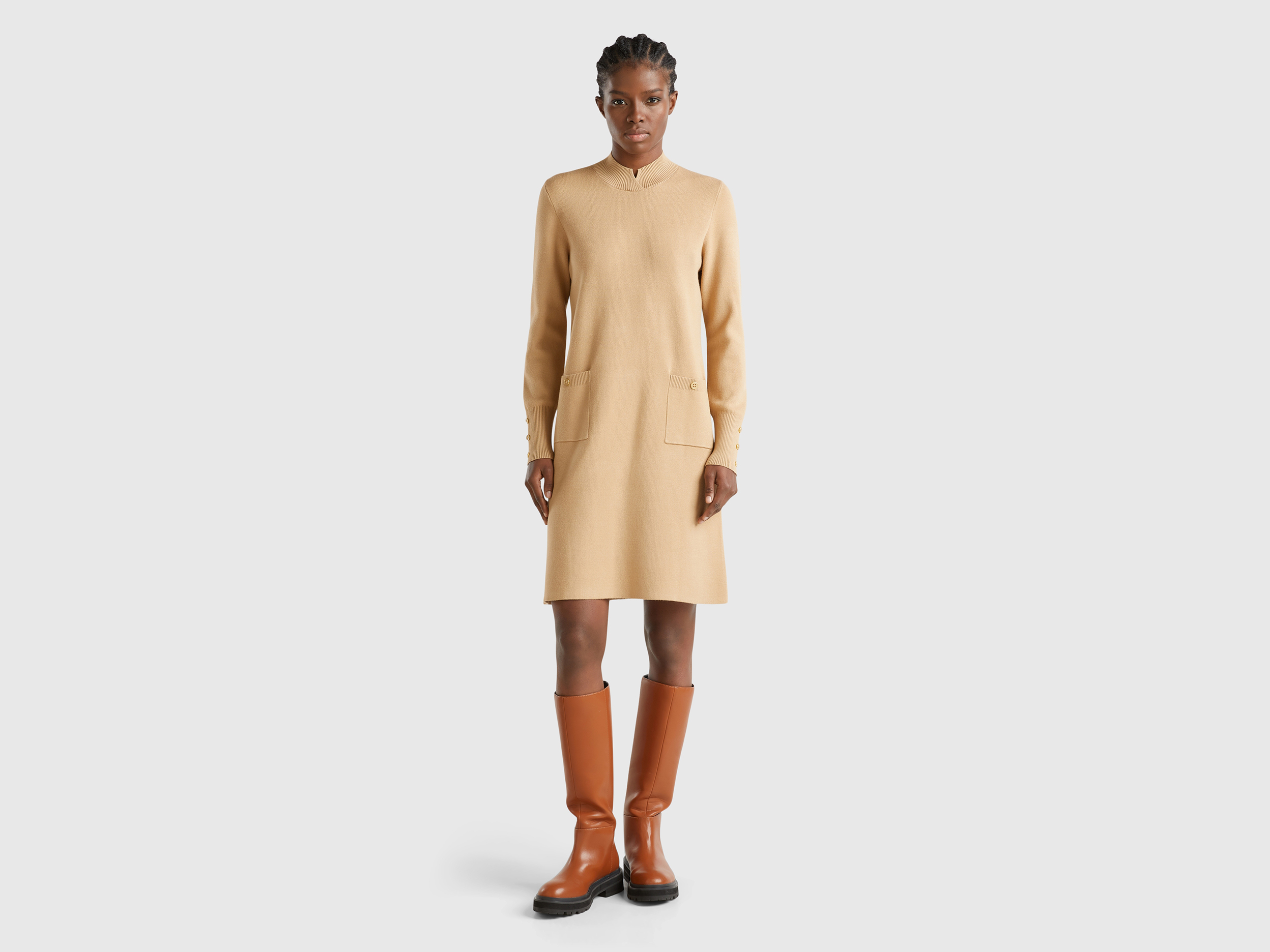 Women s Knit Dresses New Collection 2024 Benetton