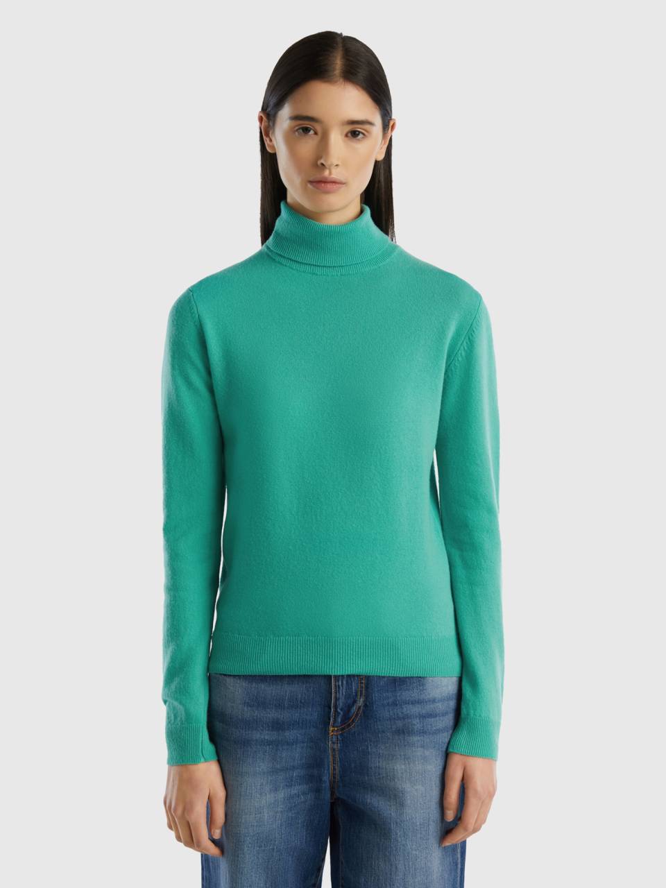 Mint green deals turtleneck sweater