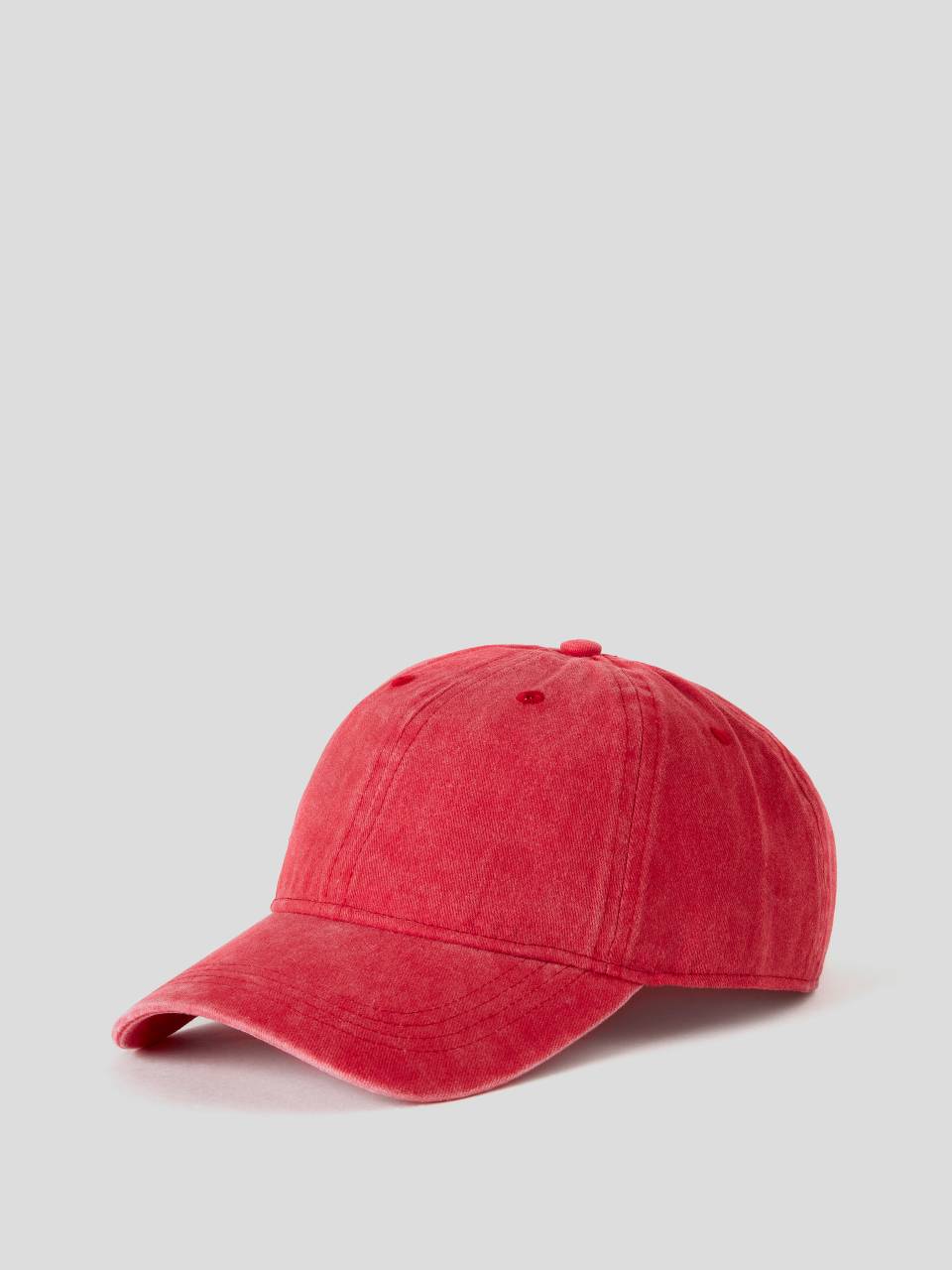 Benetton Red cap with embroidered logo - 6G1PU41OS_615