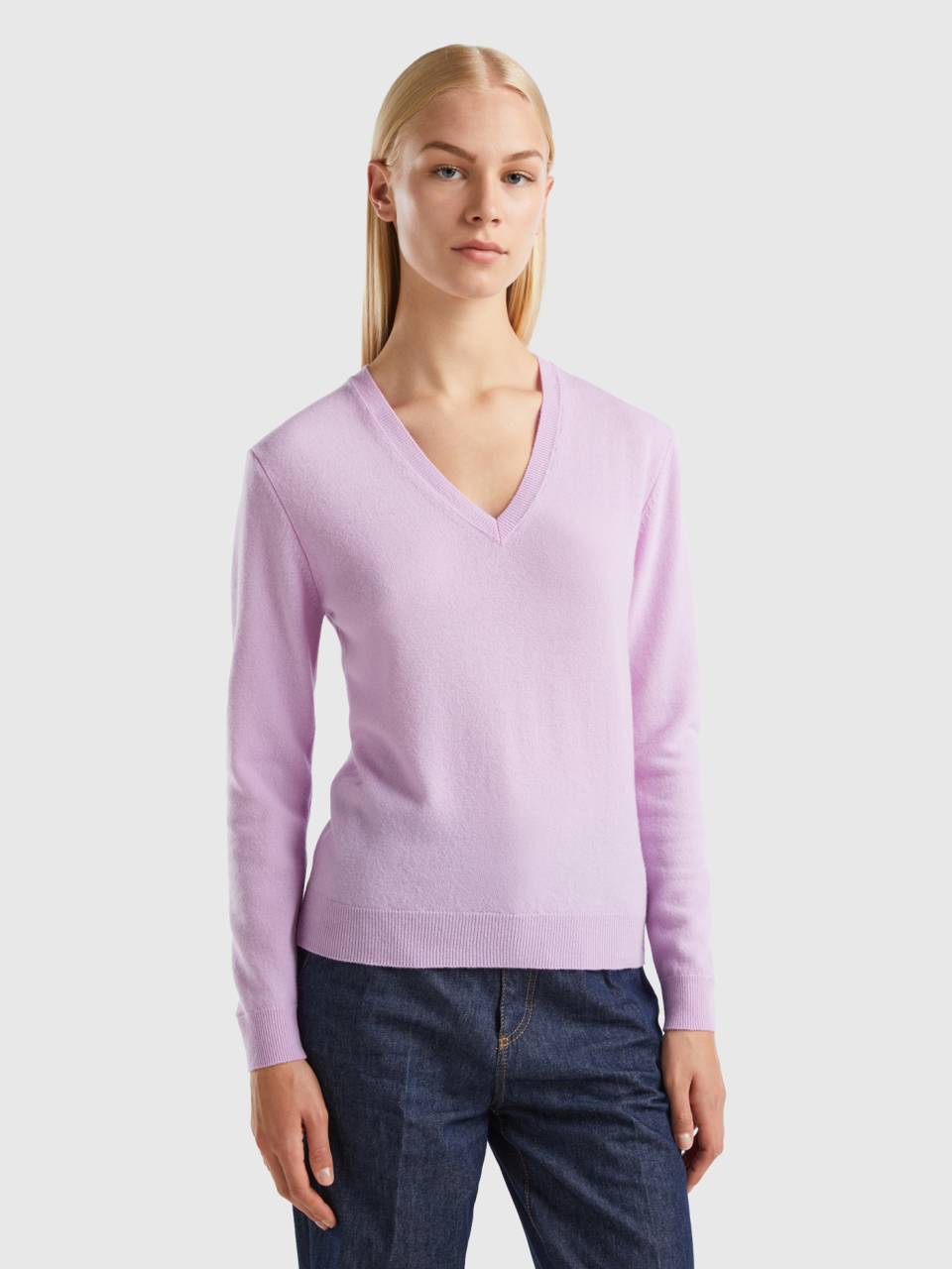 Lilac v neck sweater clearance