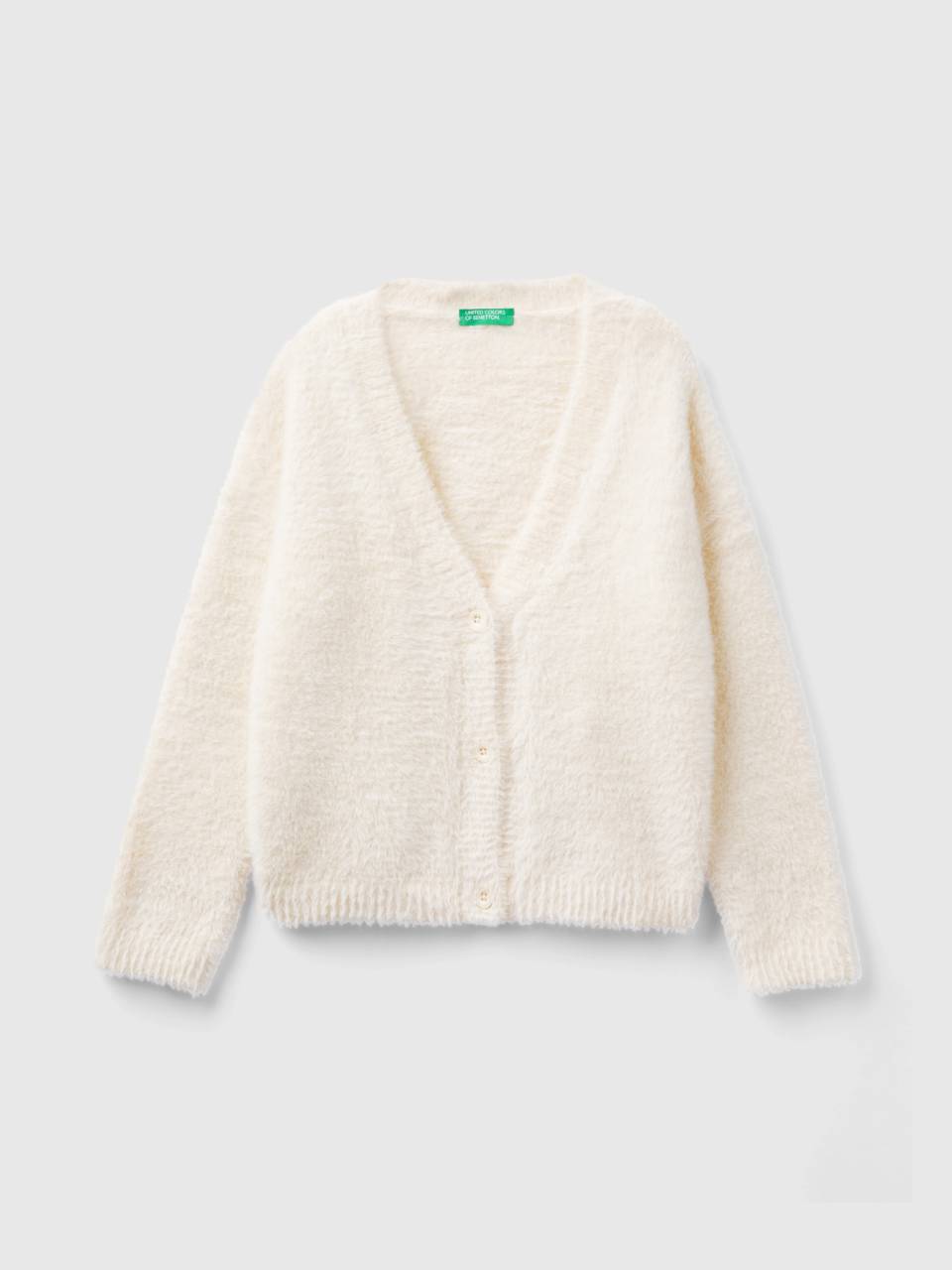 Long white discount fluffy cardigan