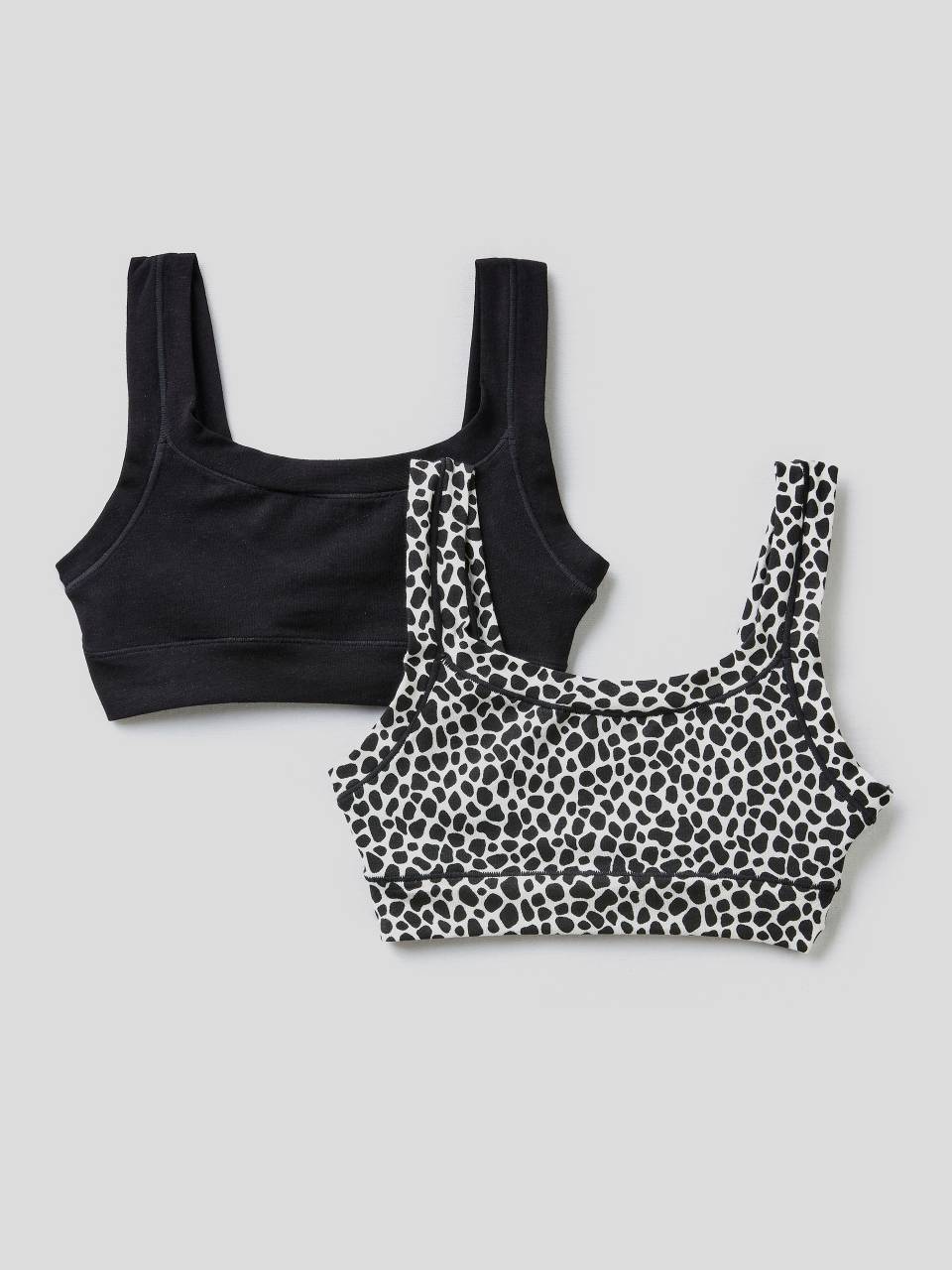 Benetton Two bras in super stretch organic cotton. 1 Benetton Two bras in super stretch organic cotton. 1