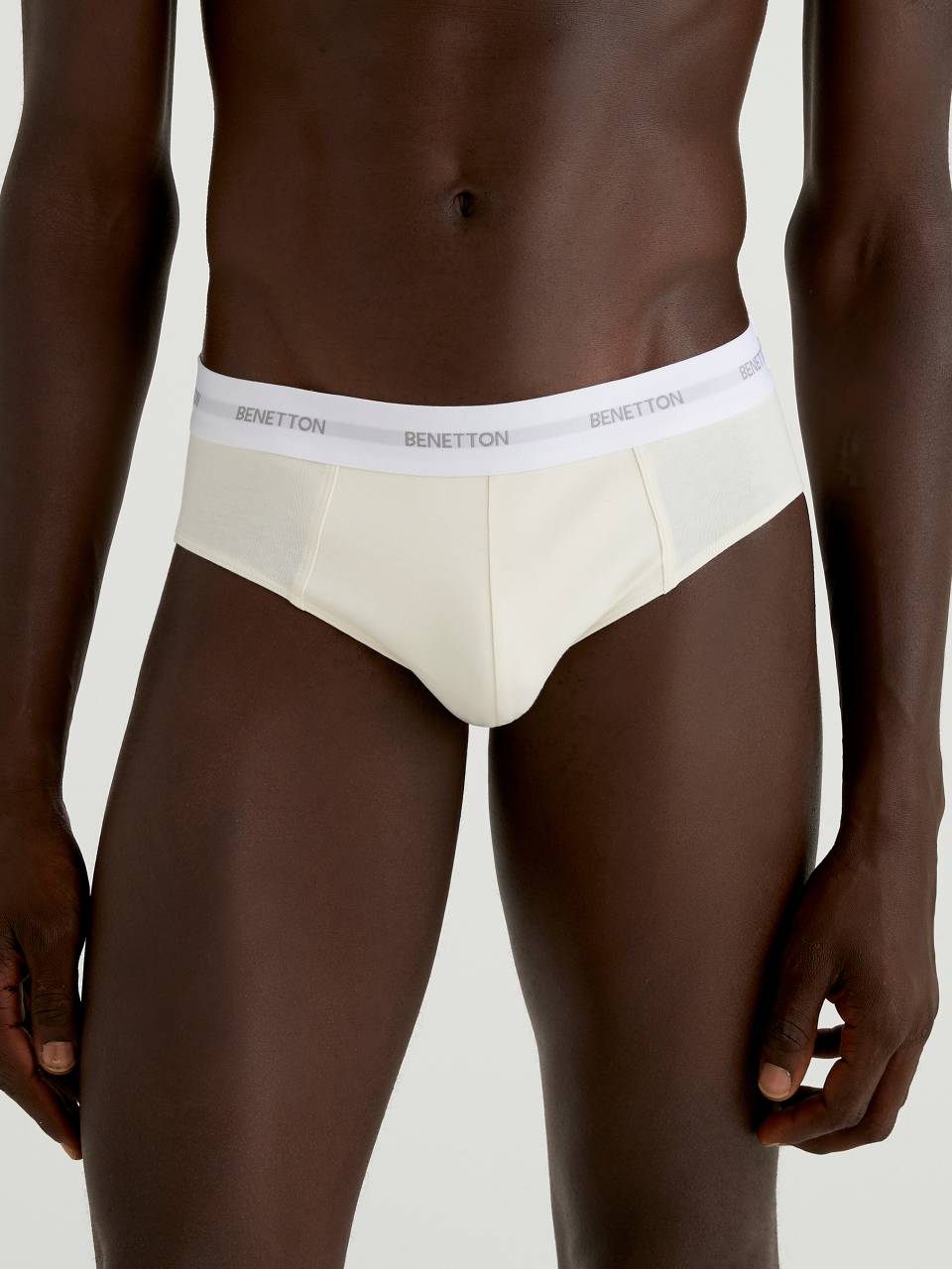Benetton Cream underwear in stretch organic cotton - 3OP82S008_27H