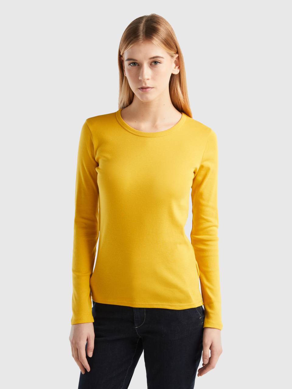 Mustard colored best sale long sleeve shirt