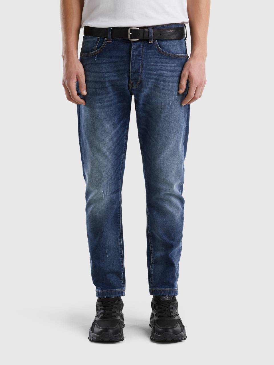 Benetton Five-pocket slim fit jeans. 1